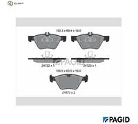 PAGID T1813N Brake pad set