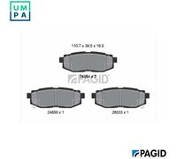 PAGID T1817N Brake pad set