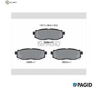PAGID T1817N Brake pad set
