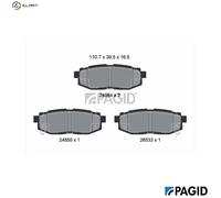 PAGID T1817N Brake pad set
