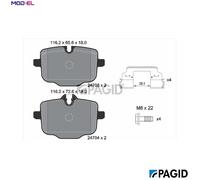 BRAKE PAD SET DISC BRAKE T1819N FOR BMW 2/G4/G87/6/Gran/Turismo/G3/Convertible