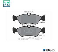 PAGID T1824N Brake pad set