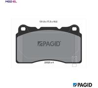 BRAKE PAD SET DISC BRAKE T1830N FOR CADILLAC FORD USA TESLA MODEL/X HONDA 2.0L
