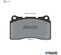 PAGID T1830N Brake pad set