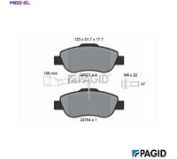 PAGID T1832N Brake pad set