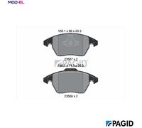 PAGID T1841N Brake pad set
