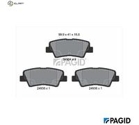 PAGID T1848N Brake pad set