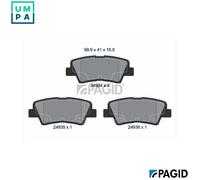 PAGID T1848N Brake pad set