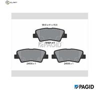 PAGID T1848N Brake pad set