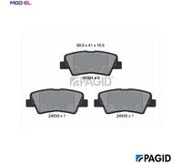 PAGID T1848N Brake pad set