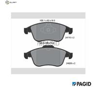 BRAKE PAD SET DISC BRAKE T1851N FOR RENAULT CLIO/IV SCÉNIC/III/VAN/GRAND 1.6L