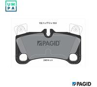 PAGID T1863N Brake pad set