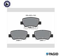 PAGID T1865N Brake pad set