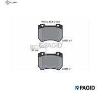 PAGID T1866N Brake pad set