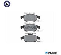 PAGID T1894N Brake pad set
