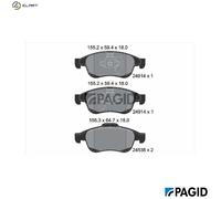 PAGID T1894N Brake pad set
