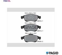 PAGID T1894N Brake pad set