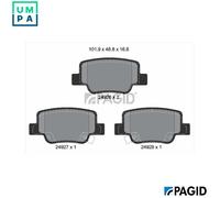 PAGID T1906N Brake pad set