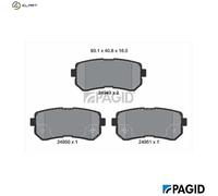 BRAKE PAD SET DISC BRAKE T1908N FOR HYUNDAI D3FA 1.1L 3cyl i20 IG4LA 1.2L 4cyl