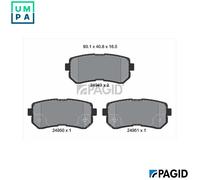 PAGID T1908N Brake pad set
