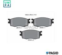 PAGID T1909N Brake pad set