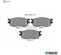 PAGID T1909N Brake pad set