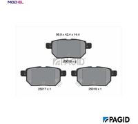 PAGID T1921N Brake pad set
