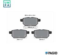 PAGID T1921N Brake pad set