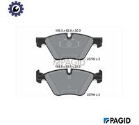 BRAKE PAD SET DISC BRAKE T1926N FOR BMW 5/E60/E61 X1/E84 N43B20A N46B20BC 2.0L