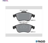 PAGID T1927N Brake pad set