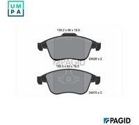 PAGID T1927N Brake pad set