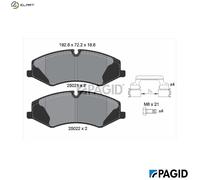 PAGID T1934N Brake pad set