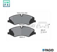 PAGID T1934N Brake pad set