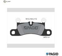 PAGID T1937N Brake pad set