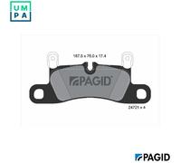 BRAKE PAD SET DISC BRAKE T1940N FOR PORSCHE M06.EC MCG.E/FA/EA MCN.RB 3.0L 6cyl