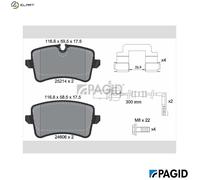 PAGID T1955N Brake pad set