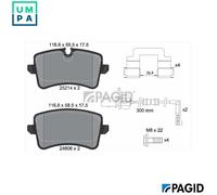 PAGID T1955N Brake pad set