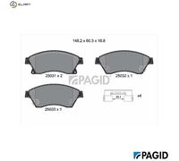 PAGID T1958N Brake pad set