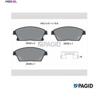 BRAKE PAD SET DISC BRAKE T1959N FOR CADILLAC VAUXHALL ZAFIRA/Mk/III CHEVROLET