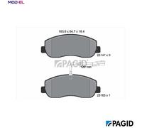 BRAKE PAD SET DISC BRAKE T1969N FOR RENAULT MASTER/III/Platform/Chassis/Van 2.3L