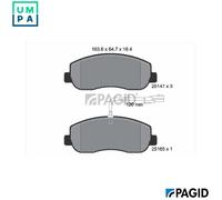 BRAKE PAD SET DISC BRAKE T1969N FOR RENAULT MASTER/III/Platform/Chassis/Van 2.3L