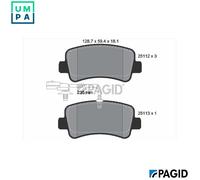PAGID T1970N Brake pad set