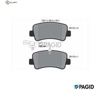 PAGID T1970N Brake pad set