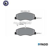 BRAKE PAD SET DISC BRAKE T1971N FOR RENAULT MASTER/III/Platform/Chassis/Van 2.3L