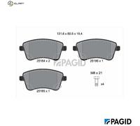 PAGID T1973N Brake pad set