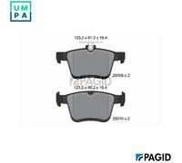 PAGID T1976N Brake pad set