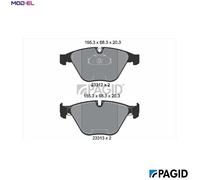 BRAKE PAD SET DISC BRAKE T1989N FOR BMW 5/E60/E61/7/E66/E67 N43B20A N46B20 2.0L