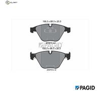BRAKE PAD SET DISC BRAKE T1989N FOR BMW 5/E60/E61/7/E66/E67 N43B20A N46B20 2.0L