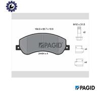PAGID T1990N Brake pad set