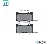 PAGID T1992N Brake pad set
